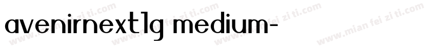 avenirnext1g medium字体转换